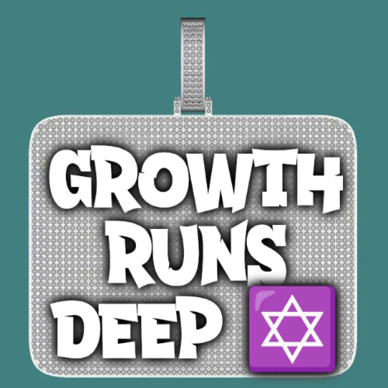 CUSTOM LETTER NECKLACE 3D BIG SQUARE sold by The GUU Shop