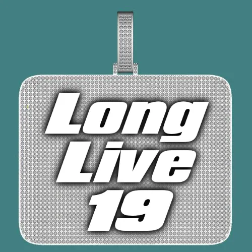 CUSTOM LETTER NECKLACE 3D BIG SQUARE sold by The GUU Shop