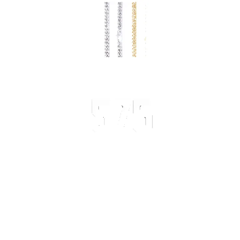 Custom Letters Baguette Two Layer Necklace made by The GUU Shop