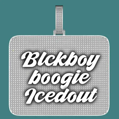 CUSTOM LETTER NECKLACE 3D BIG SQUARE sold by The GUU Shop