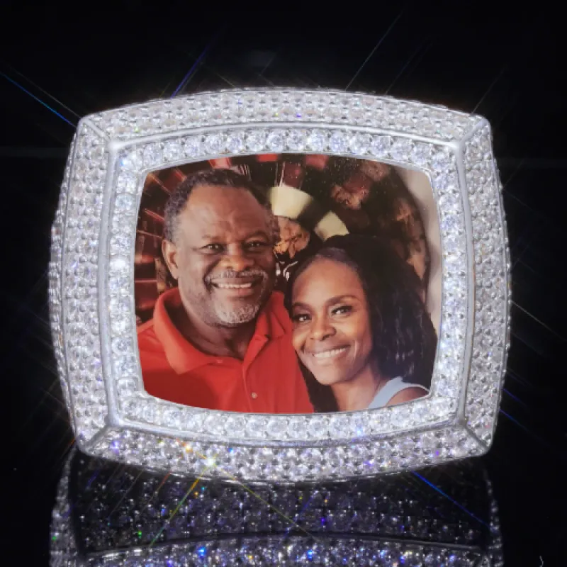 3D CUSTOM PICTURE ICED RING sold by The GUU Shop