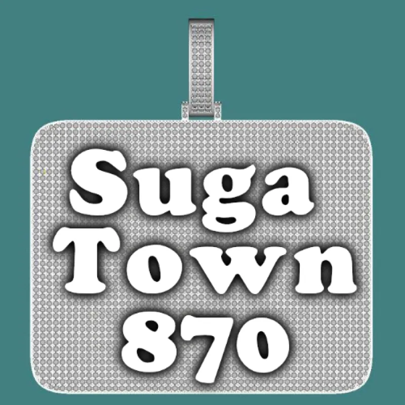 CUSTOM LETTER NECKLACE 3D BIG SQUARE made by The GUU Shop