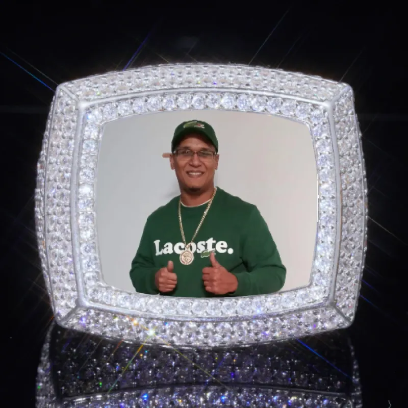 3D CUSTOM PICTURE ICED RING sold by The GUU Shop