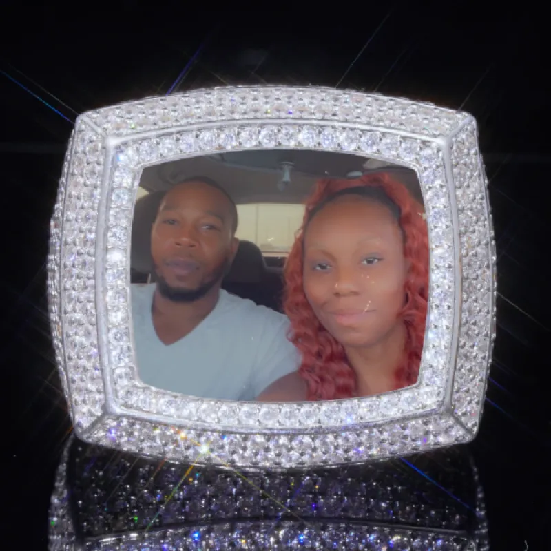 3D CUSTOM PICTURE ICED RING sold by The GUU Shop