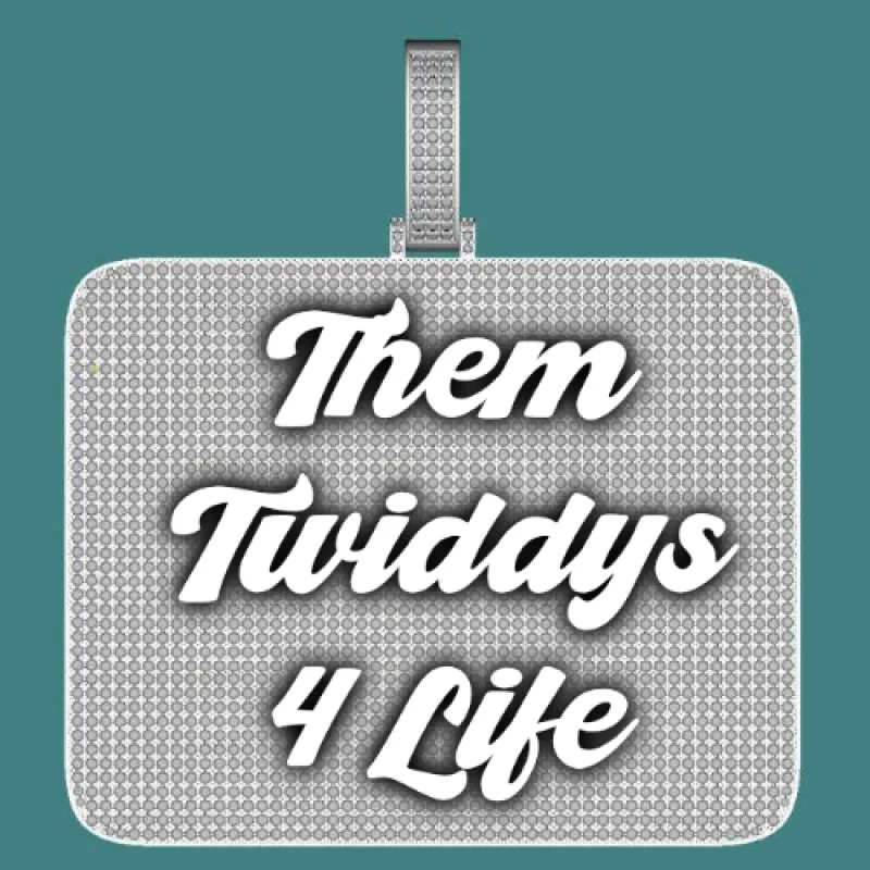 CUSTOM LETTER NECKLACE 3D BIG SQUARE sold by The GUU Shop