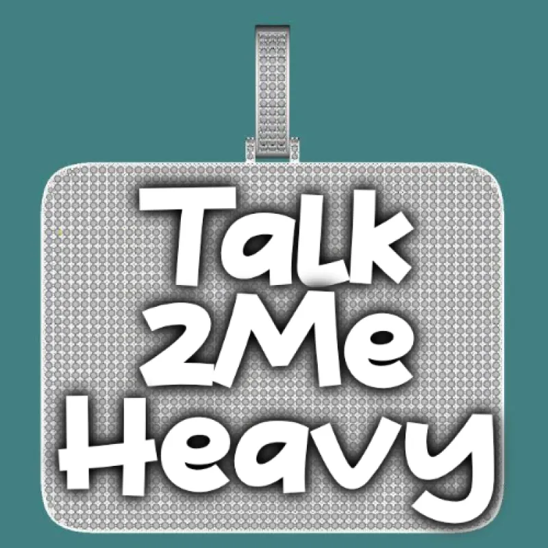 CUSTOM LETTER NECKLACE 3D BIG SQUARE sold by The GUU Shop