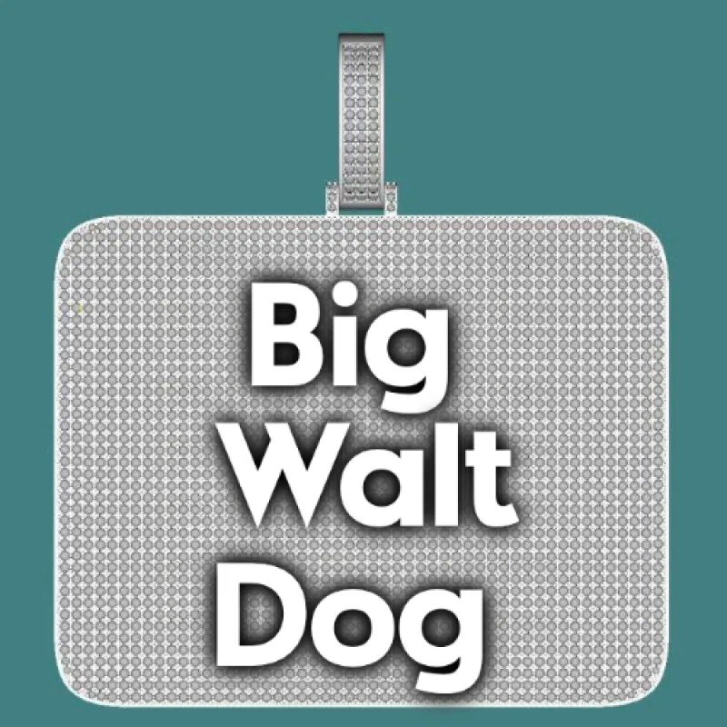 CUSTOM LETTER NECKLACE 3D BIG SQUARE made by The GUU Shop