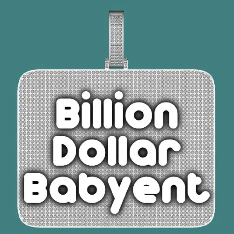 CUSTOM LETTER NECKLACE 3D BIG SQUARE sold by The GUU Shop