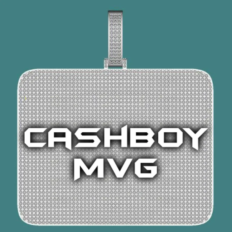 CUSTOM LETTER NECKLACE 3D BIG SQUARE sold by The GUU Shop