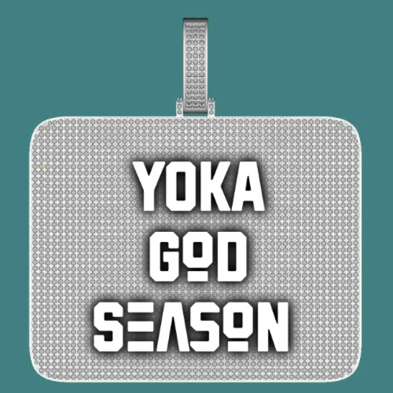 CUSTOM LETTER NECKLACE 3D BIG SQUARE sold by The GUU Shop