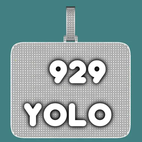 CUSTOM LETTER NECKLACE 3D BIG SQUARE sold by The GUU Shop