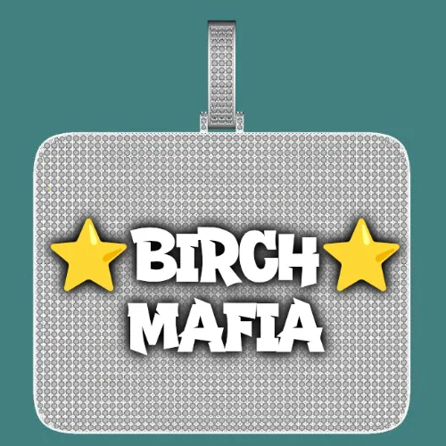 CUSTOM LETTER NECKLACE 3D BIG SQUARE sold by The GUU Shop