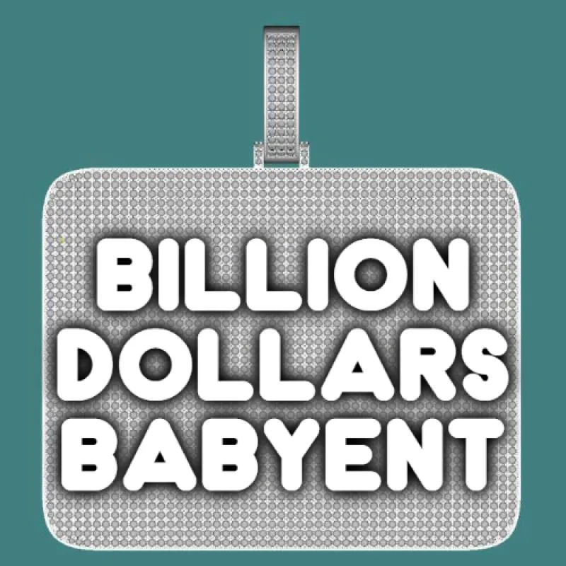 CUSTOM LETTER NECKLACE 3D BIG SQUARE sold by The GUU Shop