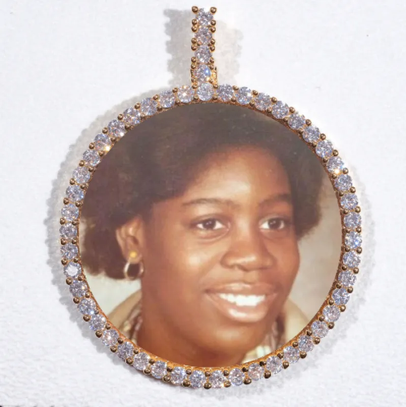 LARGE 3D CIRCLE CUSTOM PICTURE PENDANT sold by The GUU Shop