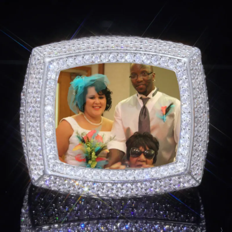 3D CUSTOM PICTURE ICED RING sold by The GUU Shop