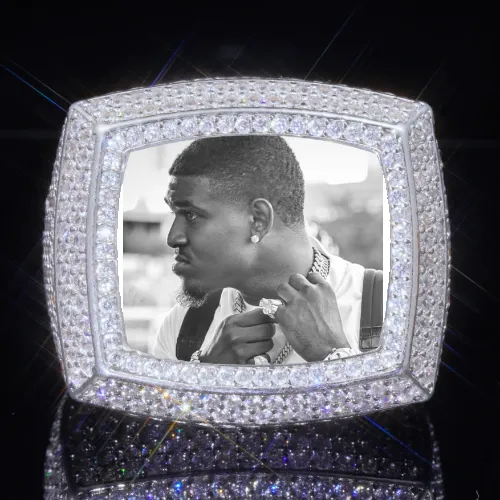 3D CUSTOM PICTURE ICED RING sold by The GUU Shop