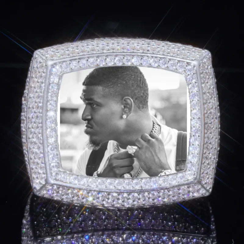 3D CUSTOM PICTURE ICED RING sold by The GUU Shop