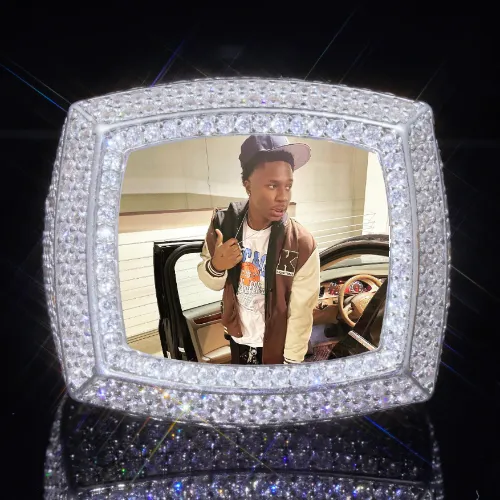 3D CUSTOM PICTURE ICED RING sold by The GUU Shop