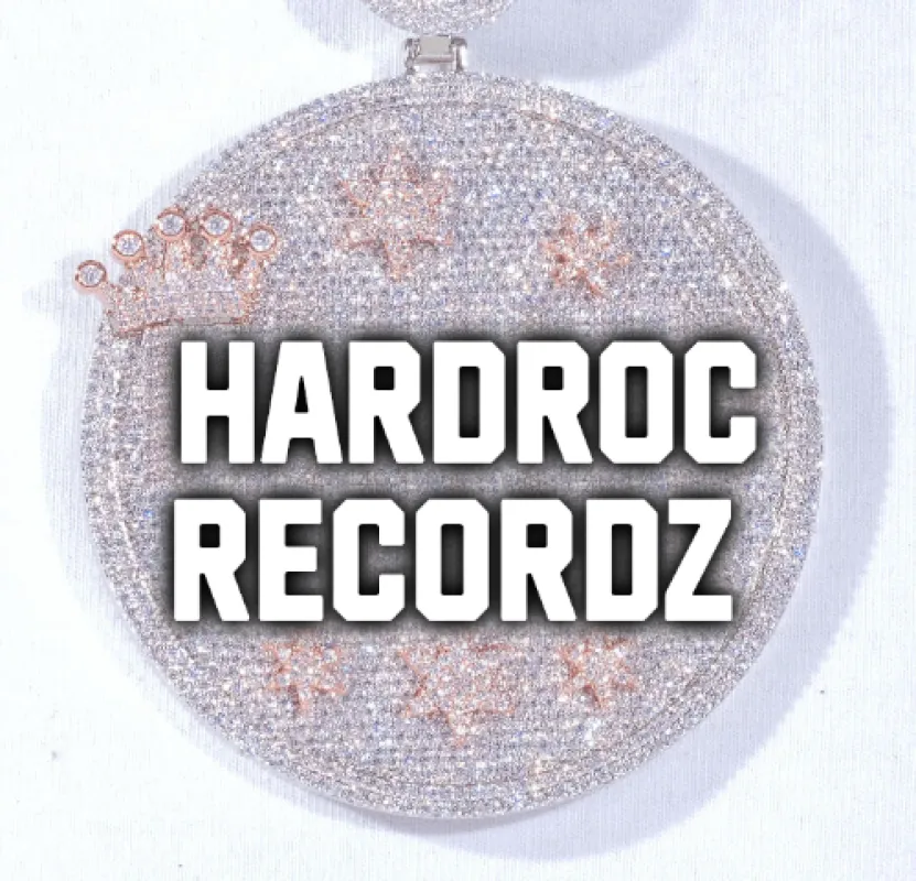 CUSTOM LETTER NECKLACE 3D BIG CROWN DISC sold by The GUU Shop