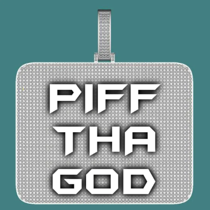 CUSTOM LETTER NECKLACE 3D BIG SQUARE made by The GUU Shop