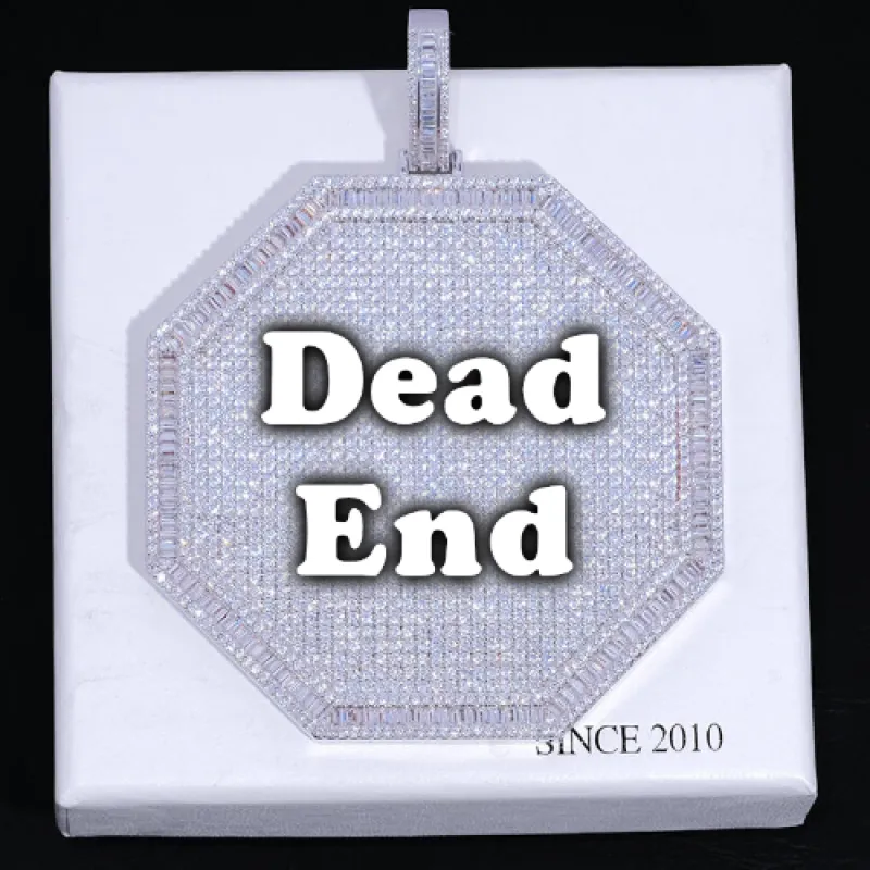 CUSTOM LETTER NECKLACE 3D BIG OCTAGON made by The GUU Shop