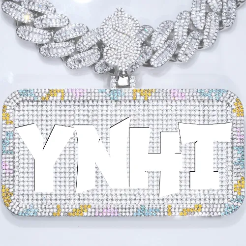 CUSTOM LETTER NECKLACE 3D COLORFUL SQUARE sold by The GUU Shop