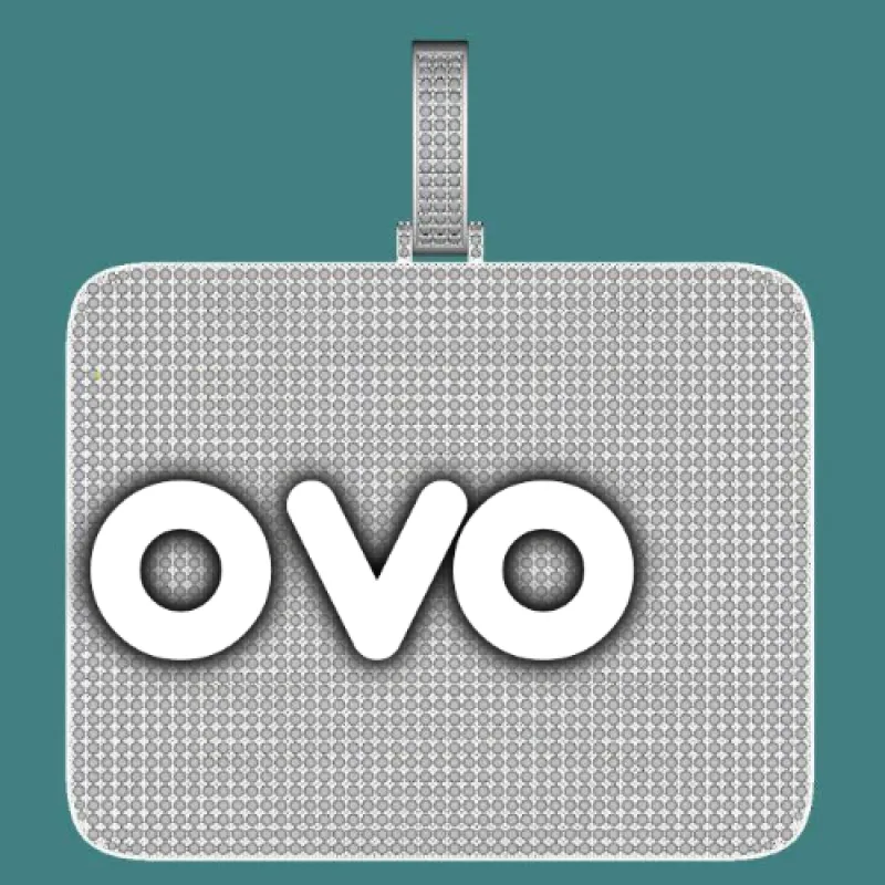 CUSTOM LETTER NECKLACE 3D BIG SQUARE sold by The GUU Shop