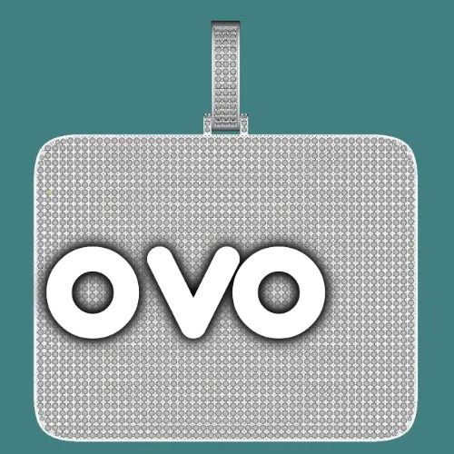 CUSTOM LETTER NECKLACE 3D BIG SQUARE sold by The GUU Shop