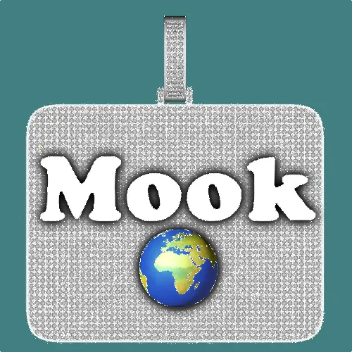 CUSTOM LETTER NECKLACE 3D BIG SQUARE sold by The GUU Shop