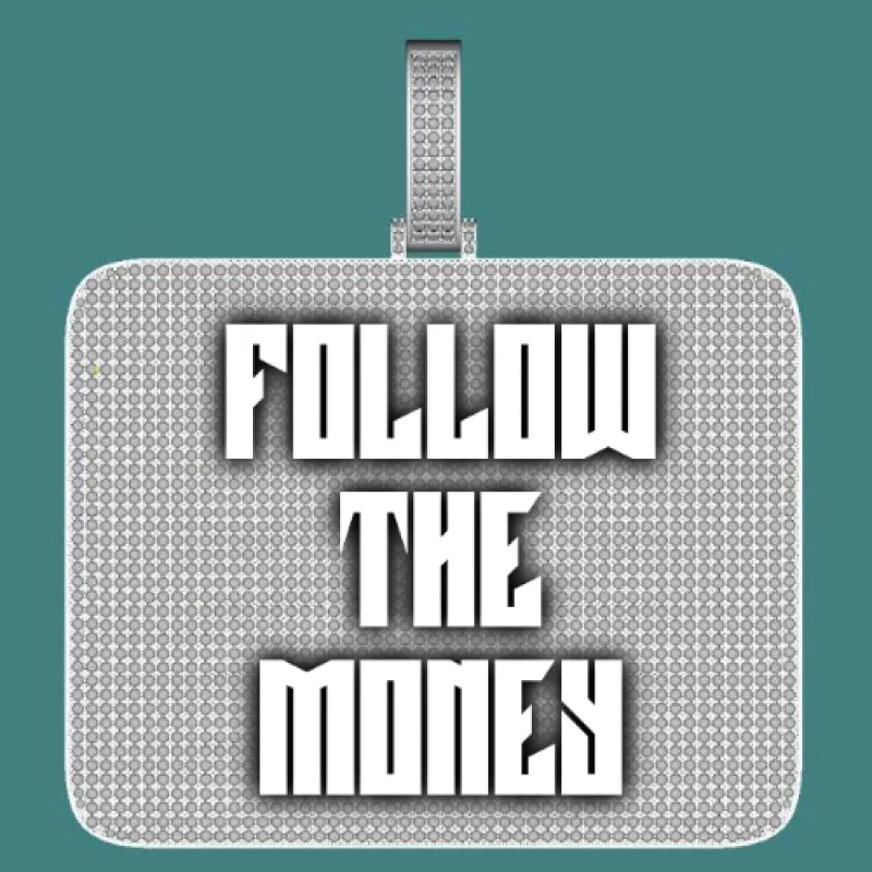 CUSTOM LETTER NECKLACE 3D BIG SQUARE sold by The GUU Shop