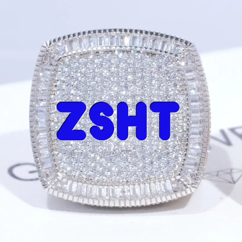 CUSTOM LETTER 3D ICED RING sold by The GUU Shop