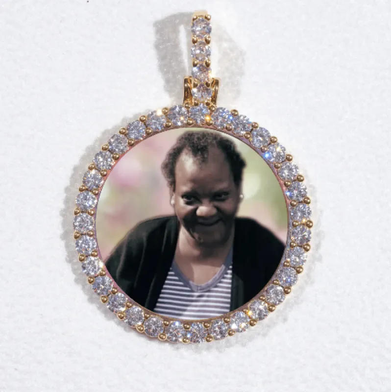 3D CIRCLE CUSTOM PICTURE PENDANT SMALL SIZE sold by The GUU Shop