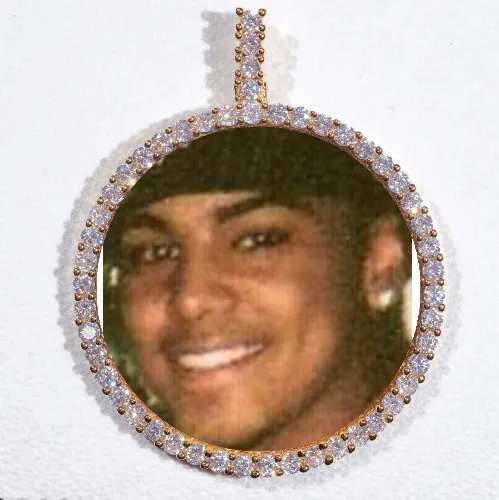 LARGE 3D CIRCLE CUSTOM PICTURE PENDANT sold by The GUU Shop