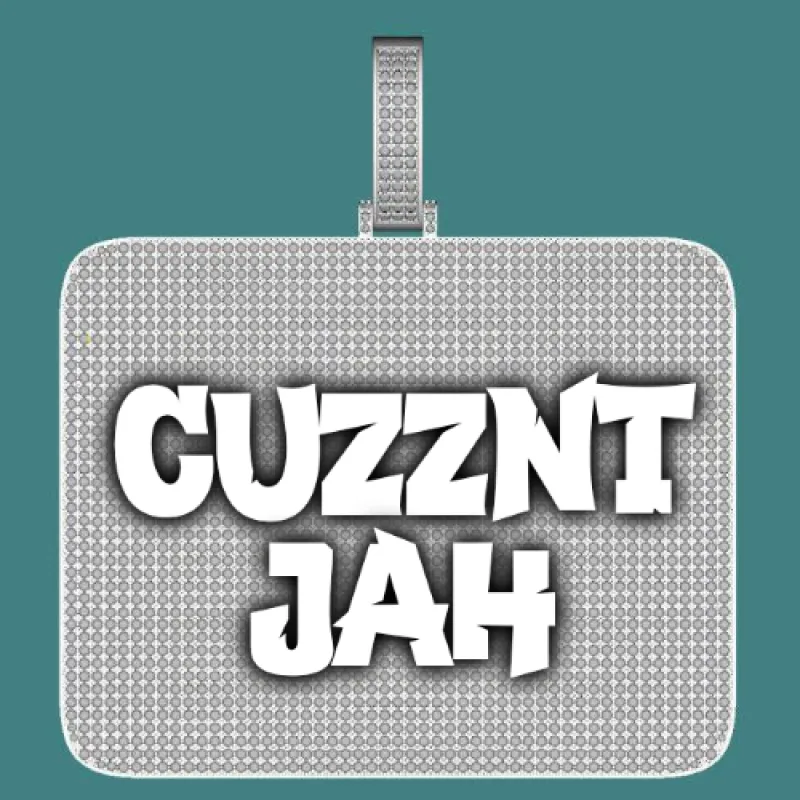 CUSTOM LETTER NECKLACE 3D BIG SQUARE made by The GUU Shop