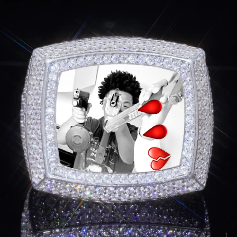 3D CUSTOM PICTURE ICED RING made by The GUU Shop