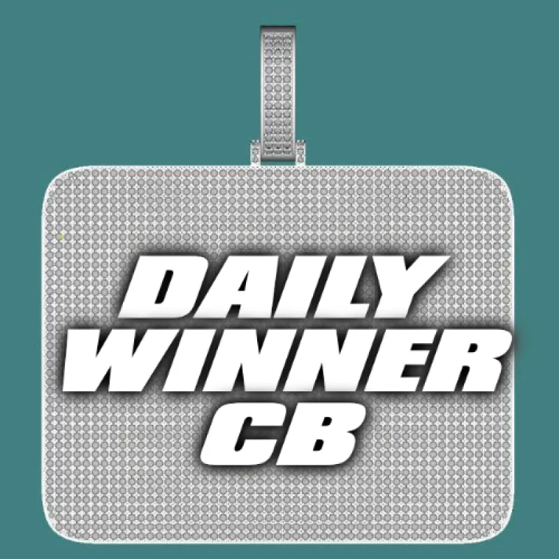 CUSTOM LETTER NECKLACE 3D BIG SQUARE sold by The GUU Shop