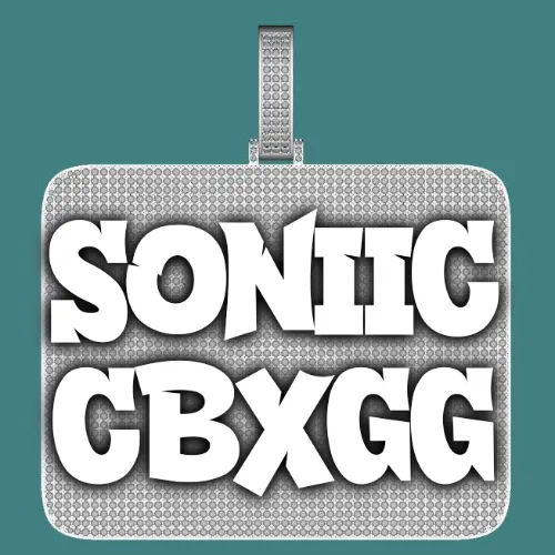 CUSTOM LETTER NECKLACE 3D BIG SQUARE sold by The GUU Shop