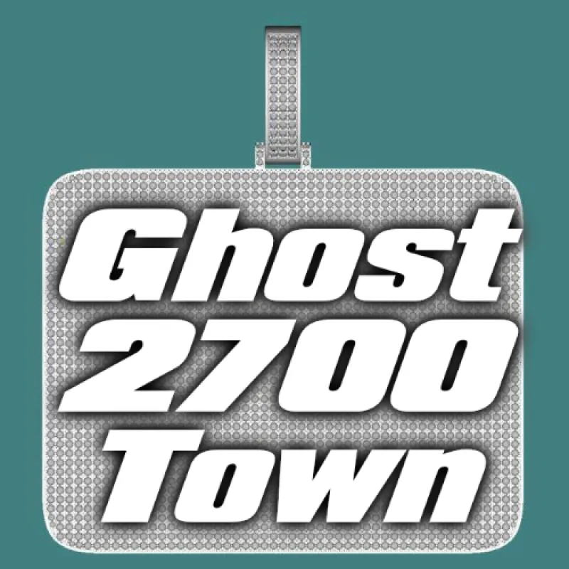 CUSTOM LETTER NECKLACE 3D BIG SQUARE sold by The GUU Shop