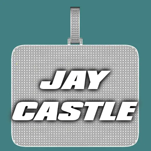 CUSTOM LETTER NECKLACE 3D BIG SQUARE sold by The GUU Shop