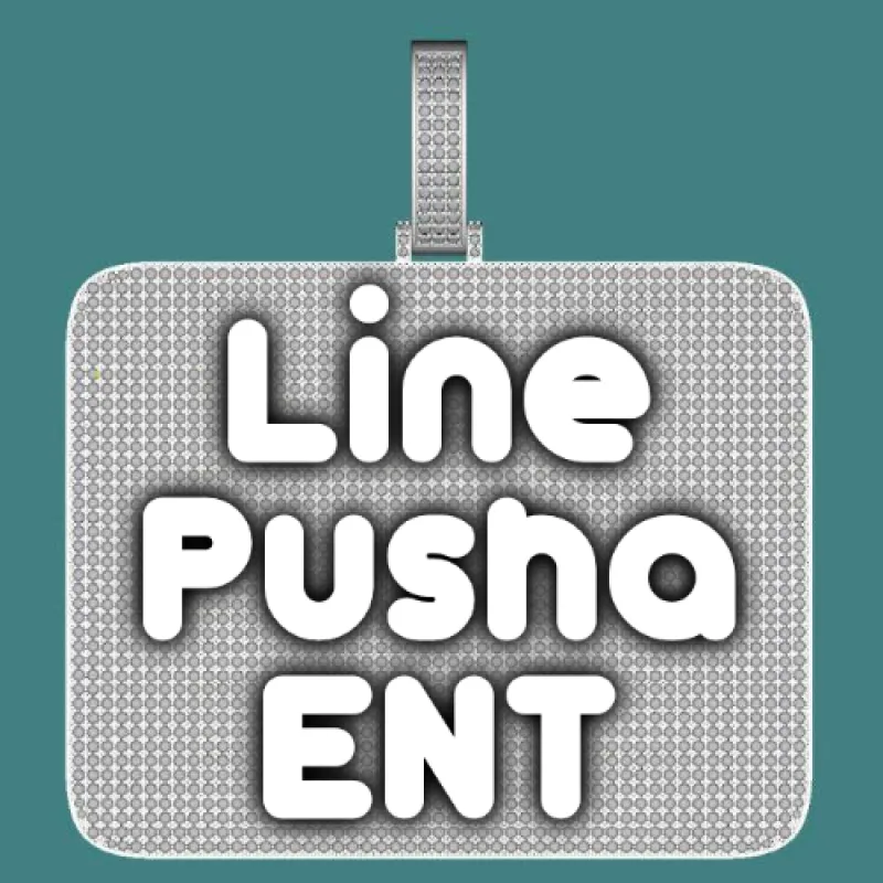 CUSTOM LETTER NECKLACE 3D BIG SQUARE sold by The GUU Shop