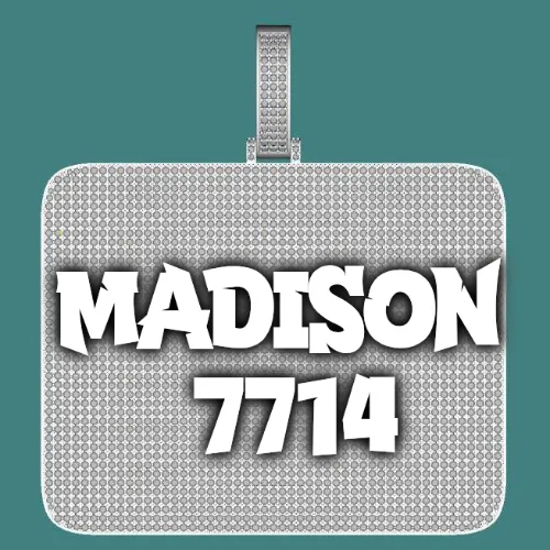 CUSTOM LETTER NECKLACE 3D BIG SQUARE sold by The GUU Shop