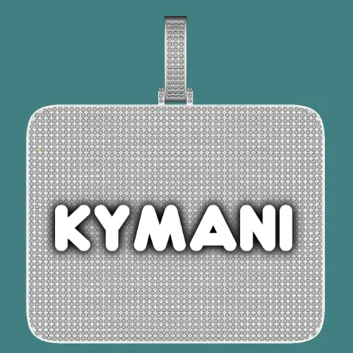 CUSTOM LETTER NECKLACE 3D BIG SQUARE sold by The GUU Shop