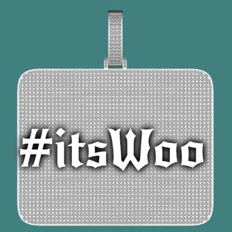 CUSTOM LETTER NECKLACE 3D BIG SQUARE sold by The GUU Shop