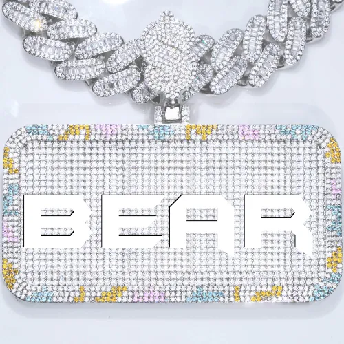 CUSTOM LETTER NECKLACE 3D COLORFUL SQUARE sold by The GUU Shop