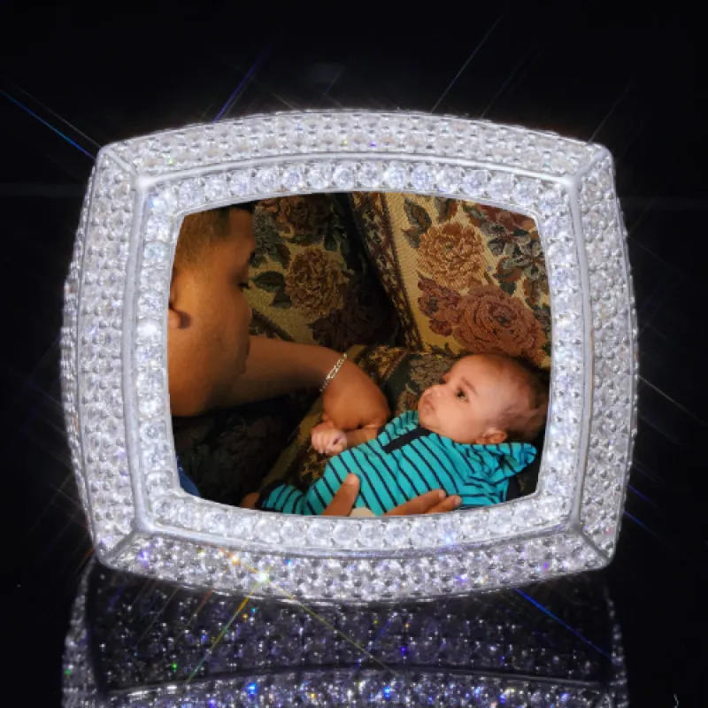 3D CUSTOM PICTURE ICED RING sold by The GUU Shop