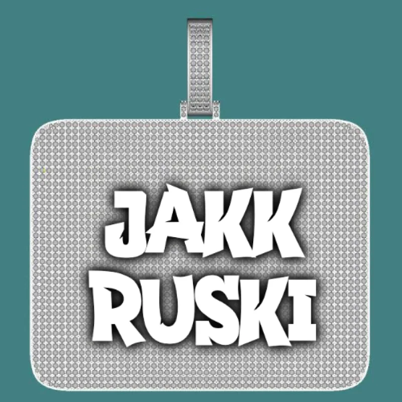 CUSTOM LETTER NECKLACE 3D BIG SQUARE sold by The GUU Shop