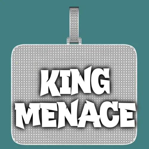 CUSTOM LETTER NECKLACE 3D BIG SQUARE sold by The GUU Shop