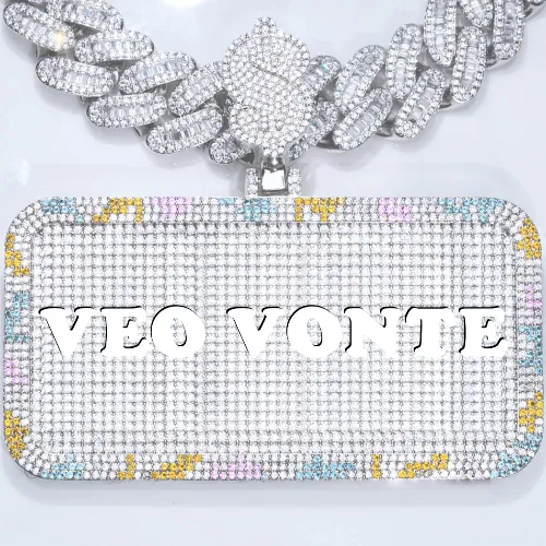 CUSTOM LETTER NECKLACE 3D COLORFUL SQUARE sold by The GUU Shop
