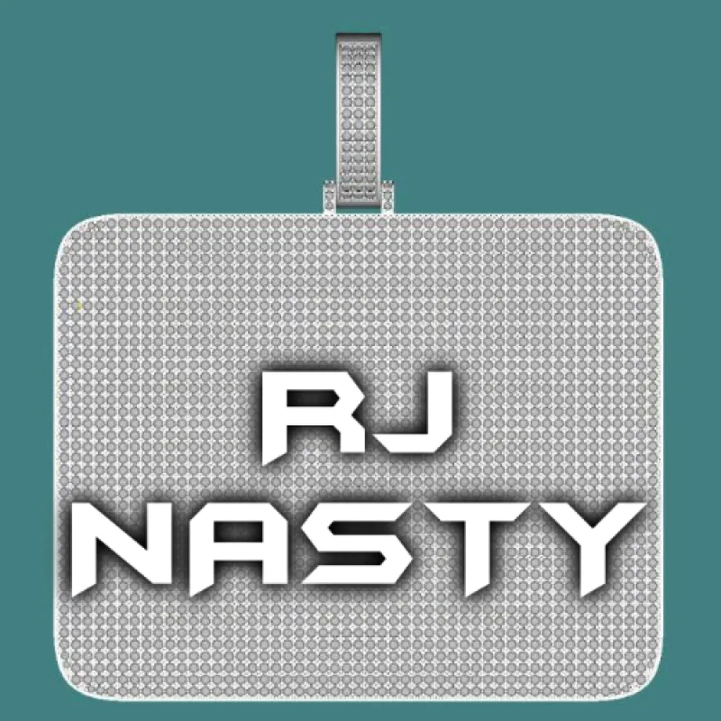 CUSTOM LETTER NECKLACE 3D BIG SQUARE sold by The GUU Shop