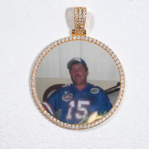 MEDIUM 3D CIRCLE CUSTOM PICTURE PENDANT sold by The GUU Shop